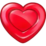 Rotes Herz symbol