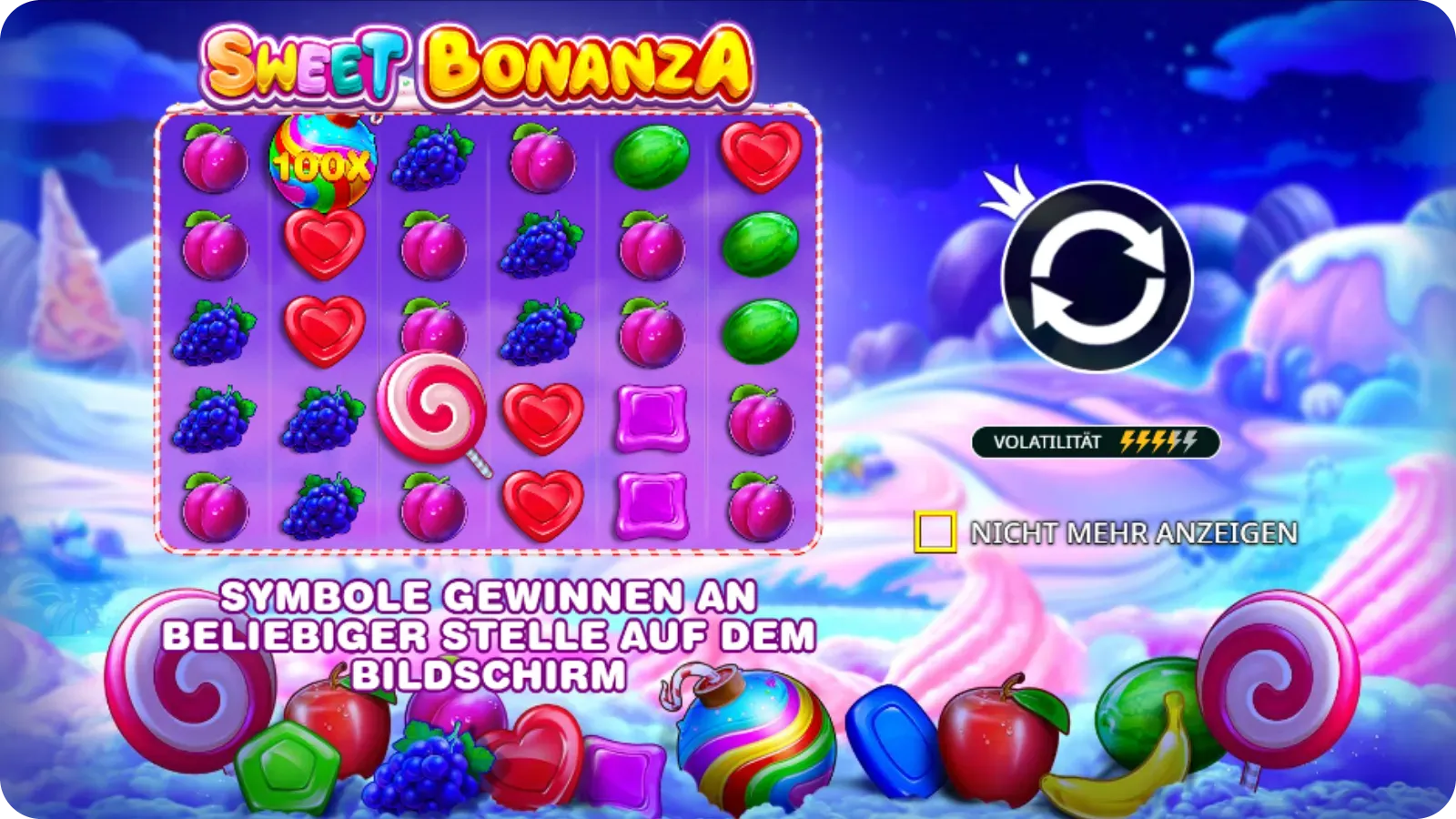 Grafikqualität im Sweet Bonanza Slot